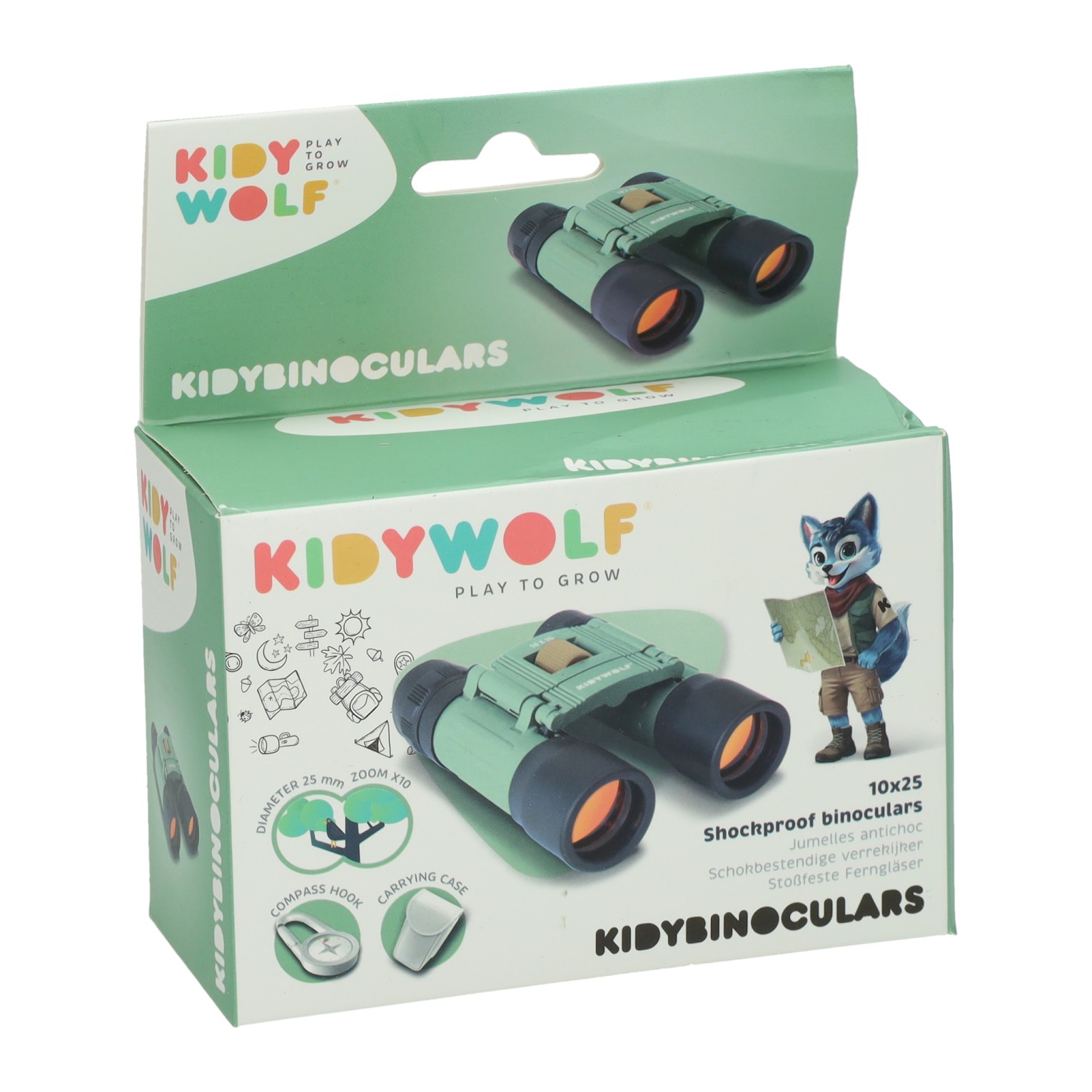 Kidywolf Kidybinoculars Verrekijker Groen