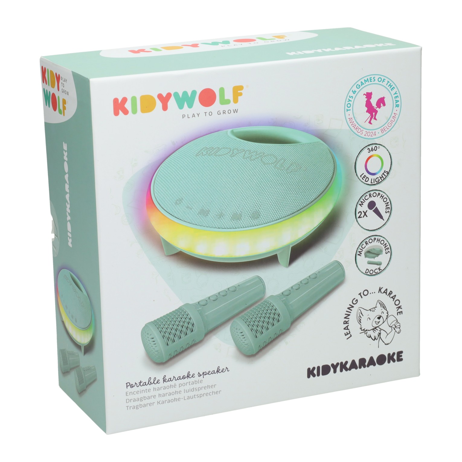 Kidywolf Kidykaraoke Karaokeset Groen