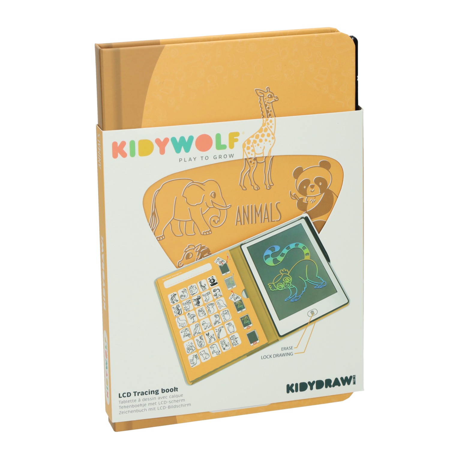 Kidywolf Kidydraw Overtrekboek Geel