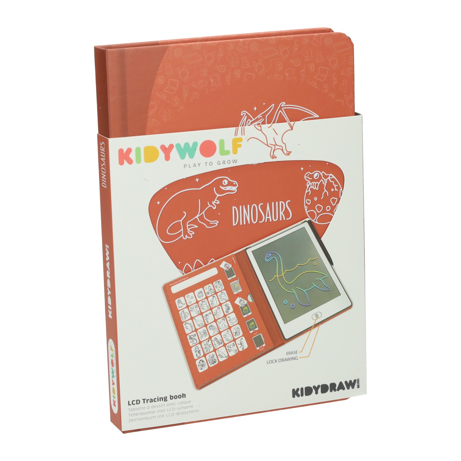 Kidywolf Kidydraw Nachzeichnungsbuch Rot