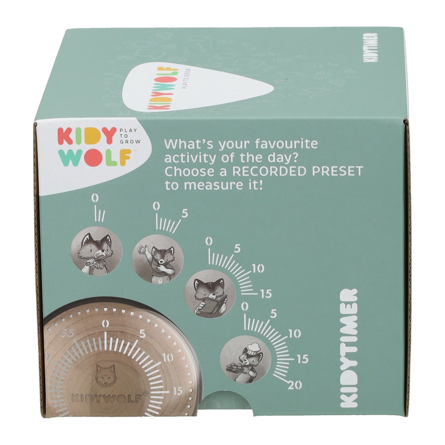 Minuteur Kidywolf Kidytimer Vert