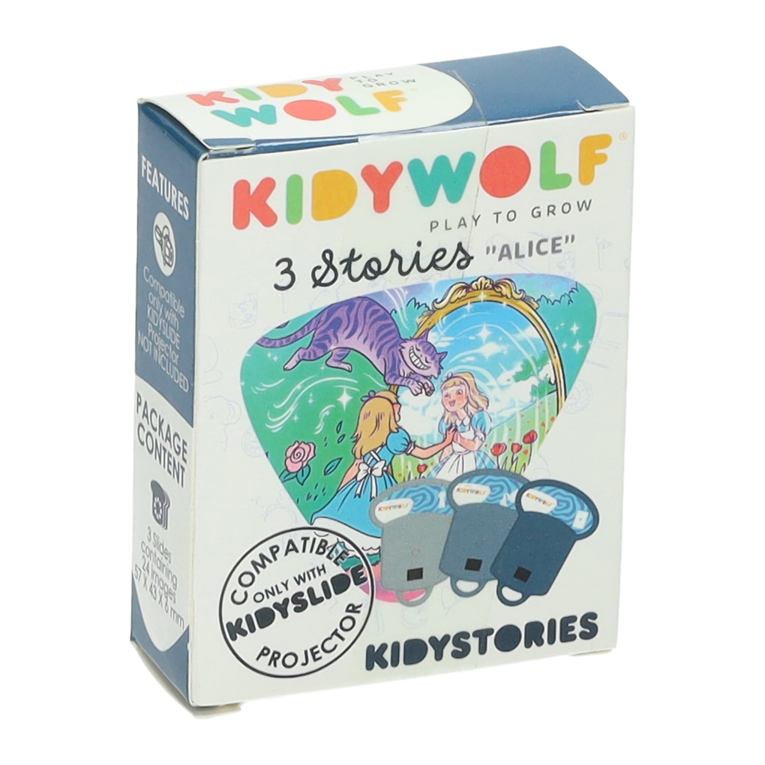 Kidywolf Kidystories Alice im Wunderland Geschichten für Kidyslide