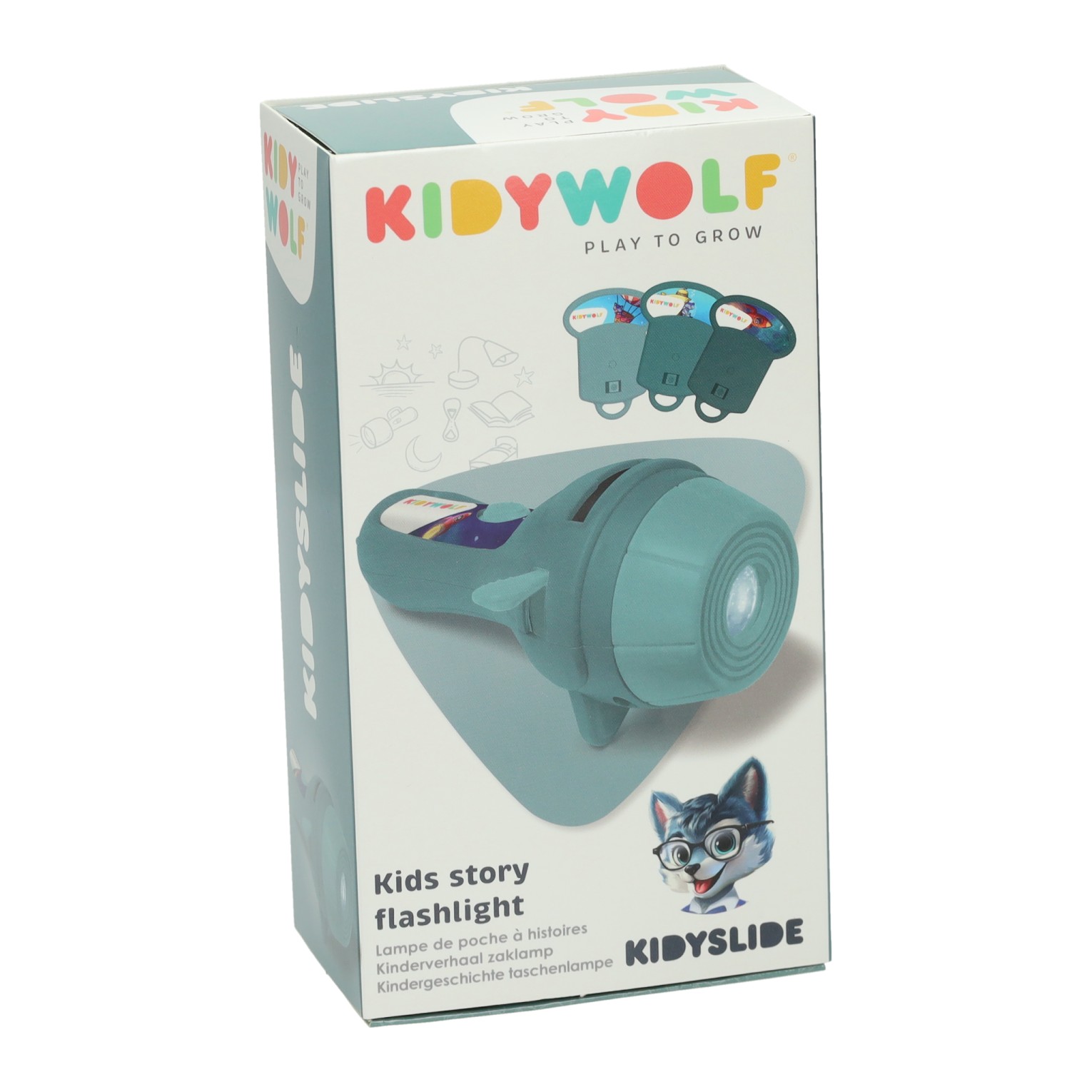 Kidywolf Kidyslide Story Aventures avec lampe de poche