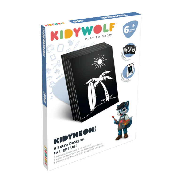 Recharge Kidywolf Kidyneon Sport - 5 pièces.