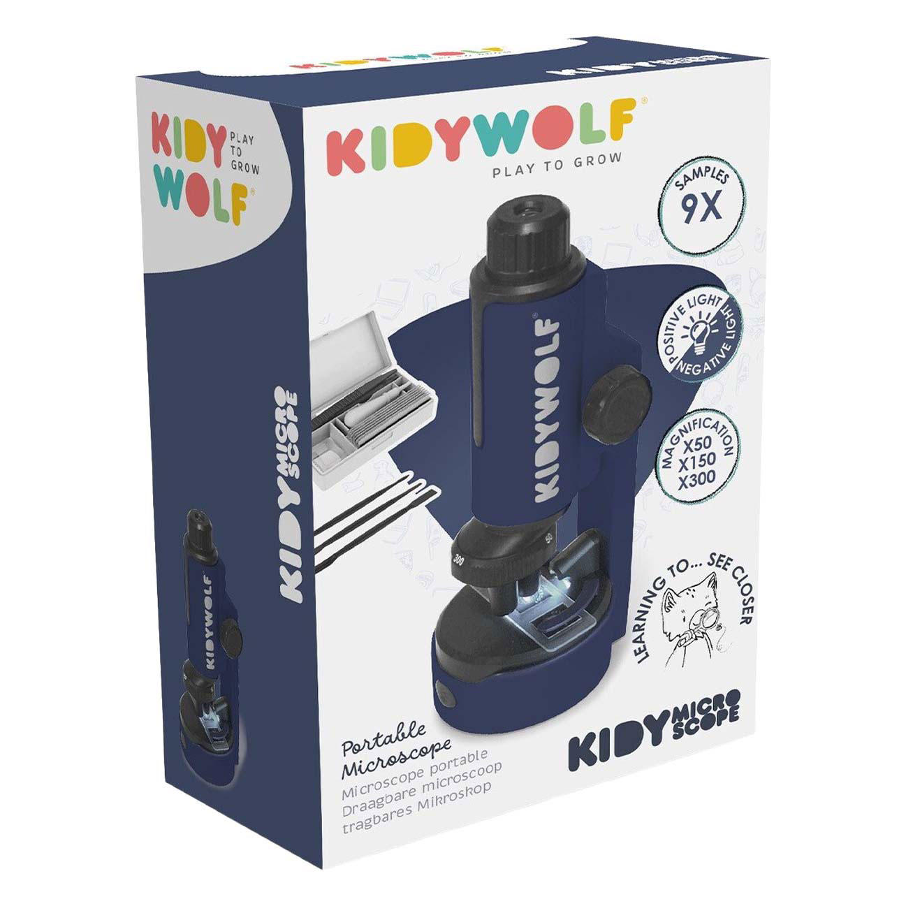 Kidywolf Nierenmikroskop Mikroskop Blau