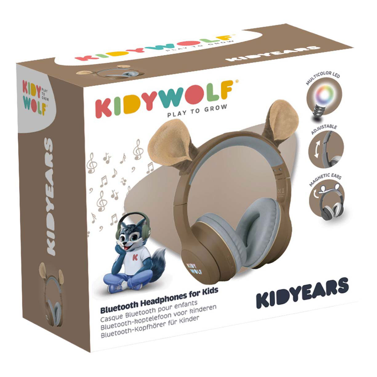 Kidywolf Kidyears Bluetooth-Kopfhörer Bär