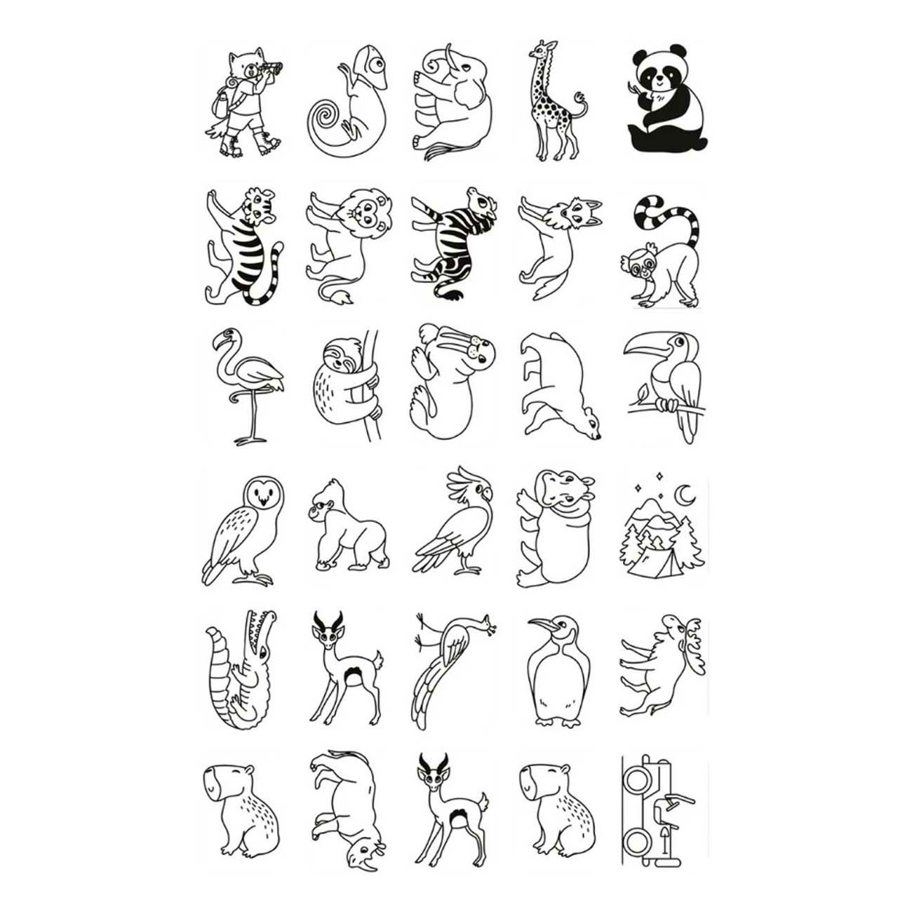 Kidywolf Kidydraw Mini Navulling Er was eens en Dieren