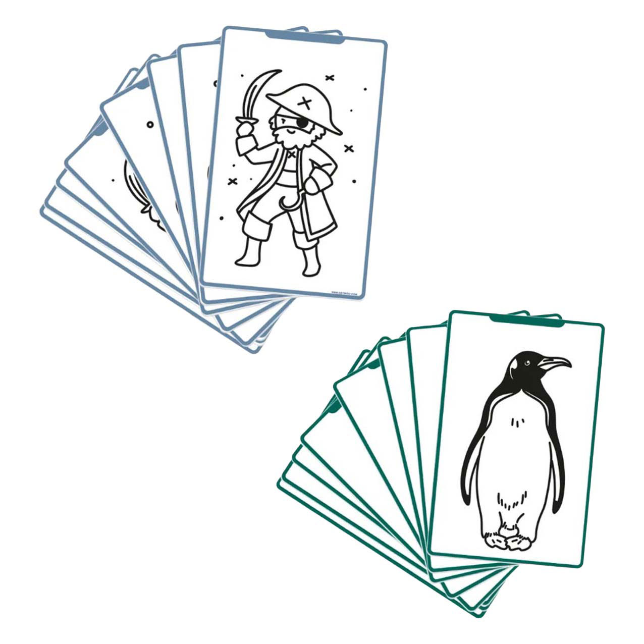 Kidywolf Kidydraw Mini Navulling Dieren van de Wereld en Oceanen & Piraten