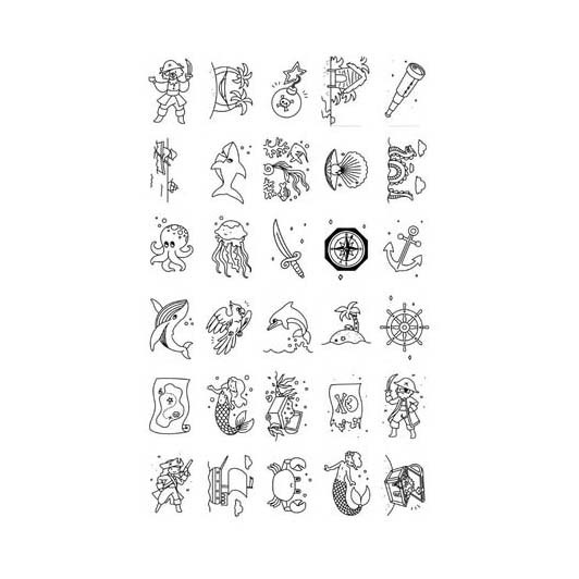 Kidywolf Kidydraw Mini Navulling Dieren van de Wereld en Oceanen & Piraten