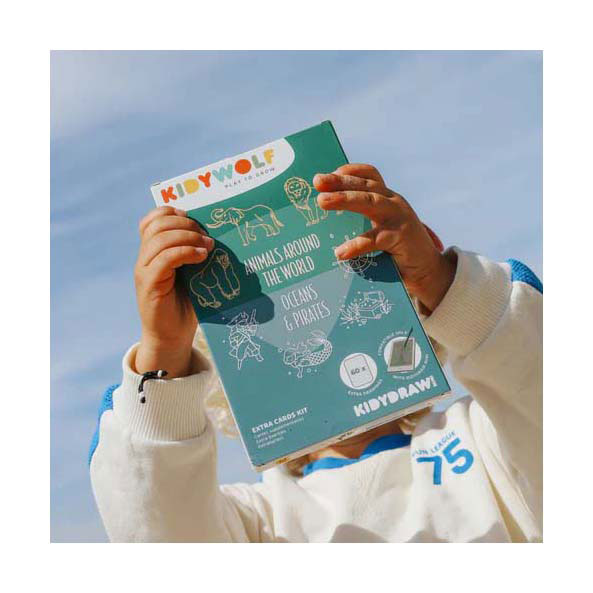 Kidywolf Kidydraw Mini Navulling Dieren van de Wereld en Oceanen & Piraten