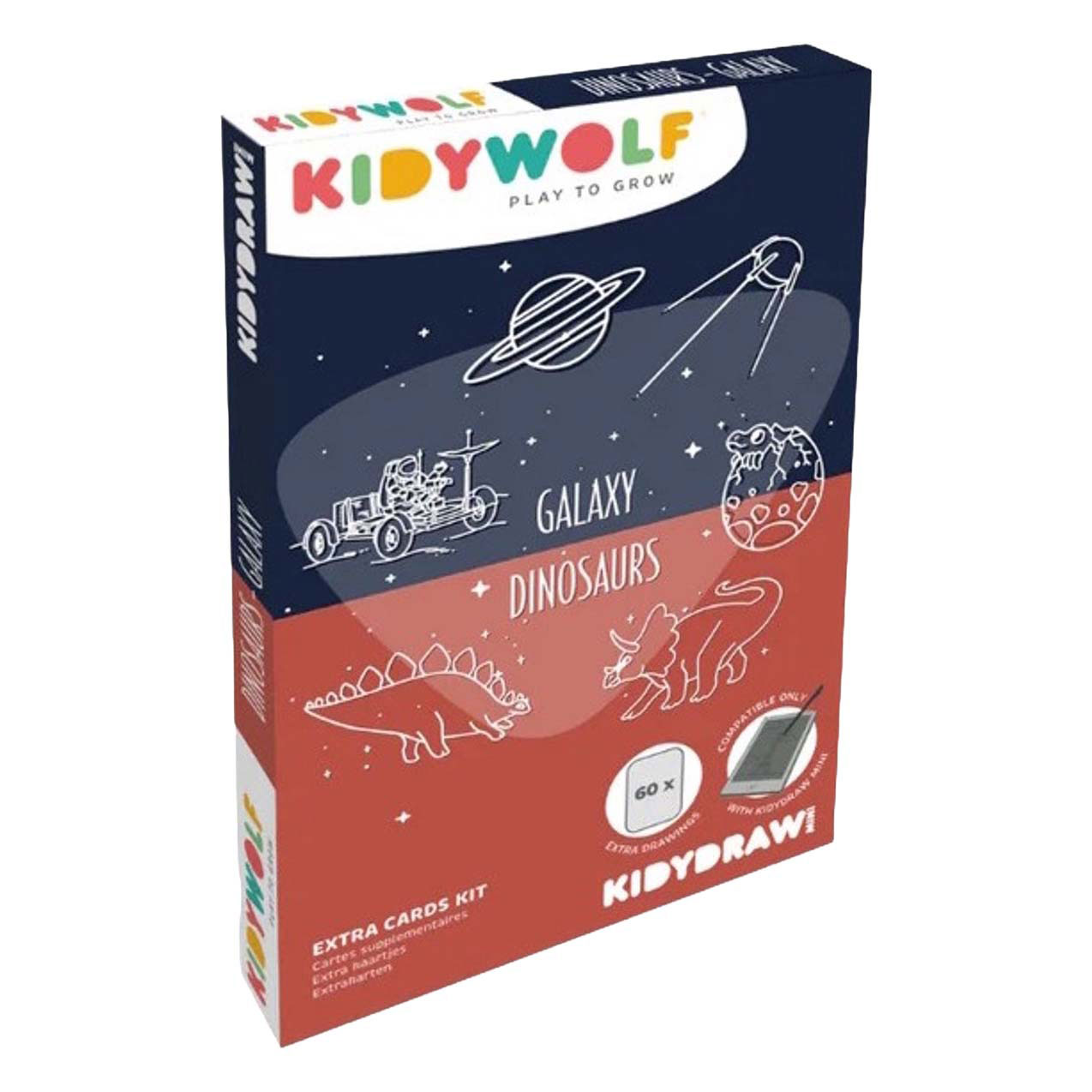Kidywolf Kidydraw Mini Navulling Ruimte en Dinosaurussen