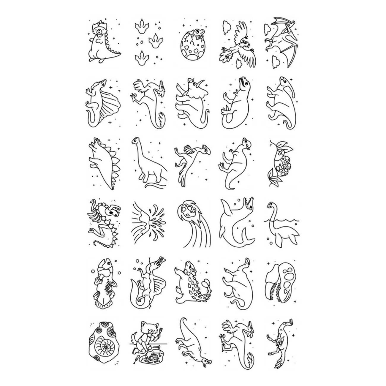 Kidywolf Kidydraw Mini Navulling Ruimte en Dinosaurussen