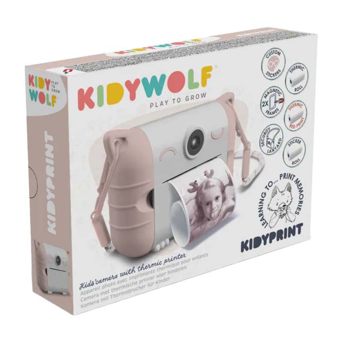 Appareil photo instantané Kidywolf Kidyprint avec imprimante thermique - Rose