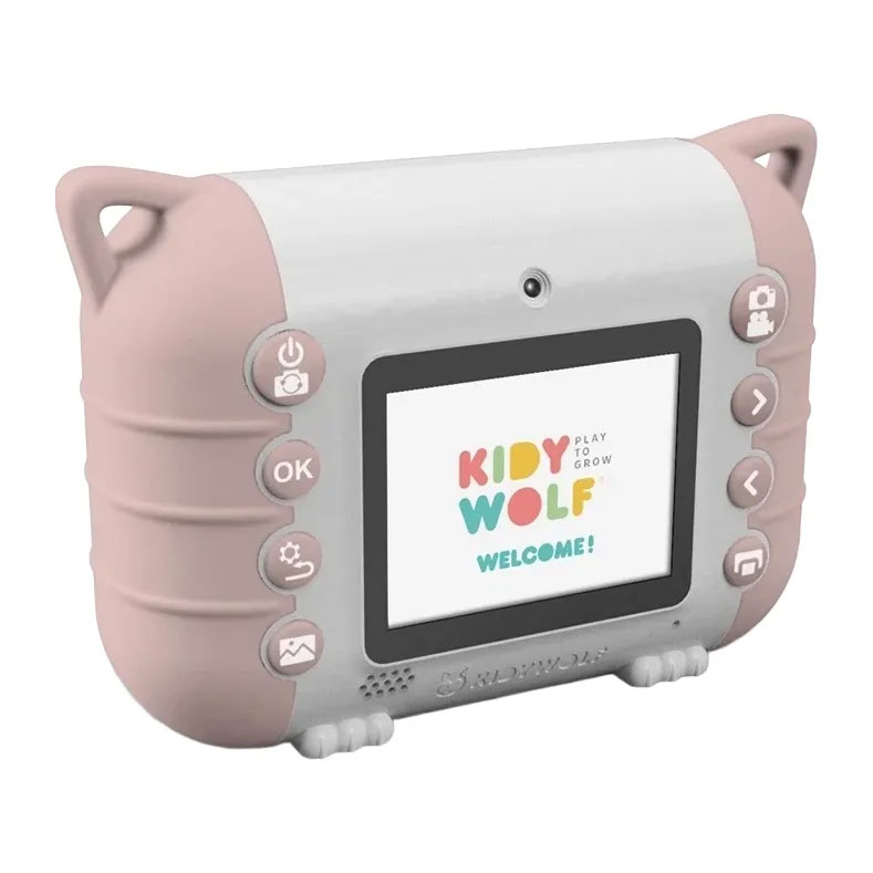 Appareil photo instantané Kidywolf Kidyprint avec imprimante thermique - Rose