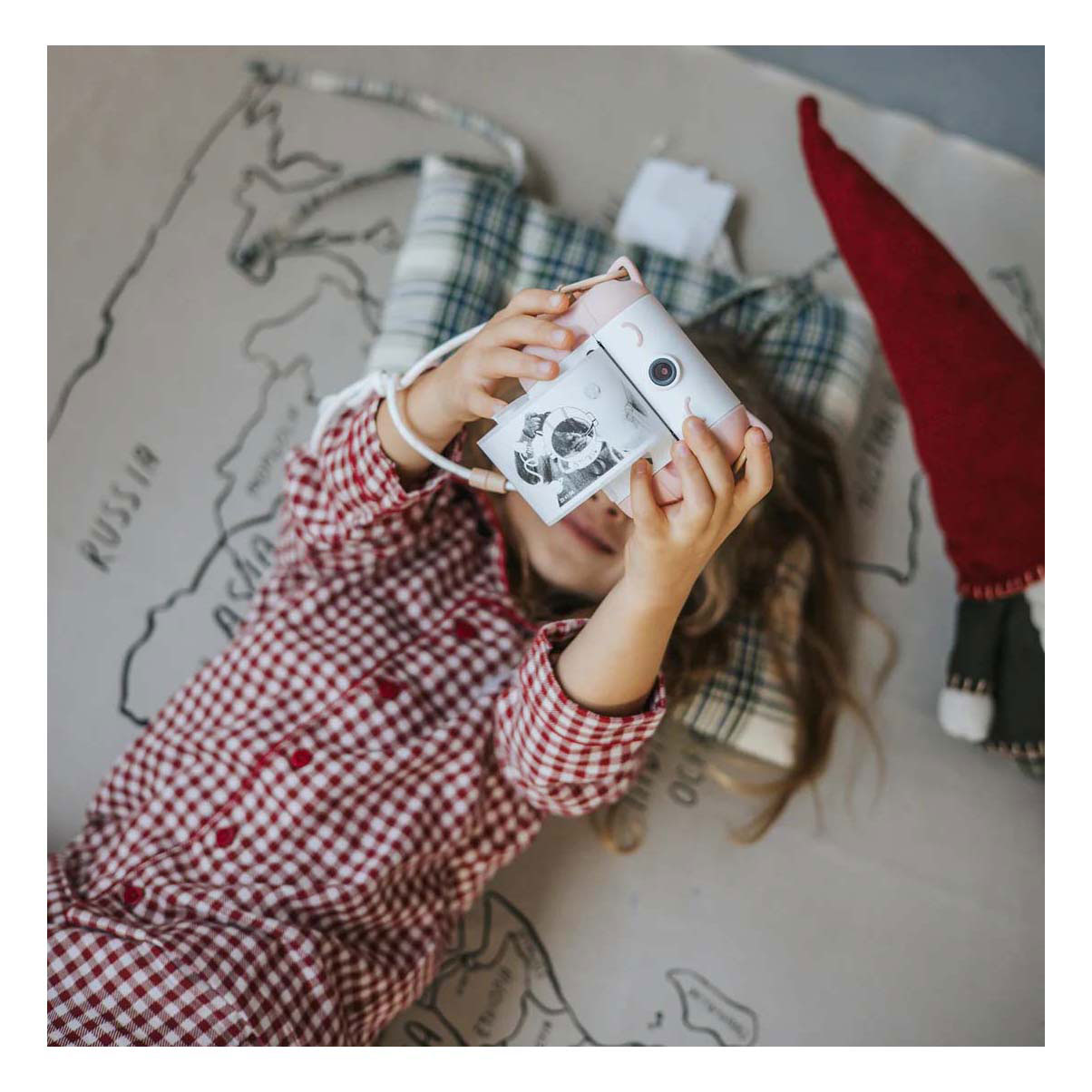 Appareil photo instantané Kidywolf Kidyprint avec imprimante thermique - Rose