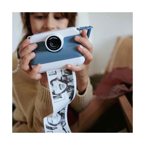 Appareil photo instantané Kidywolf K-print avec imprimante thermique - Bleu