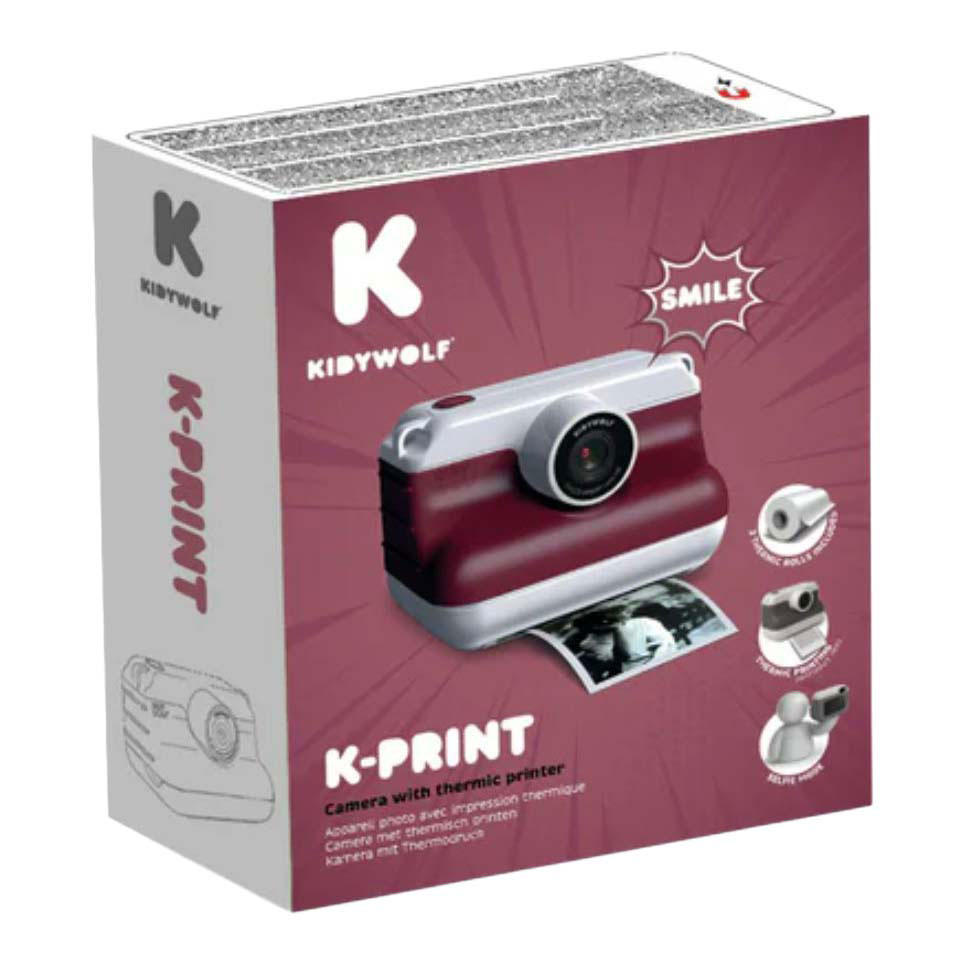 Appareil photo instantané Kidywolf K-print avec imprimante thermique - Rouge