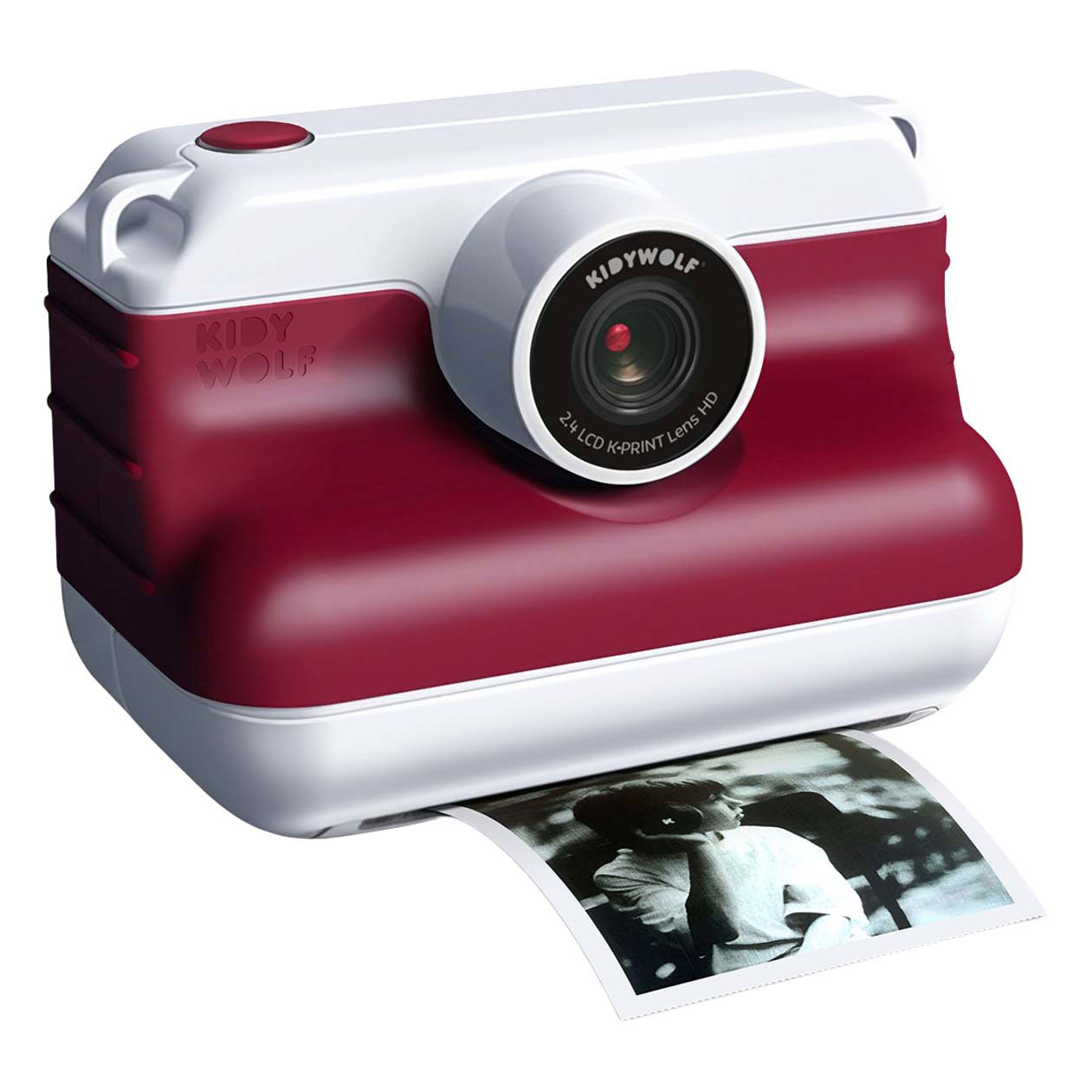 Appareil photo instantané Kidywolf K-print avec imprimante thermique - Rouge
