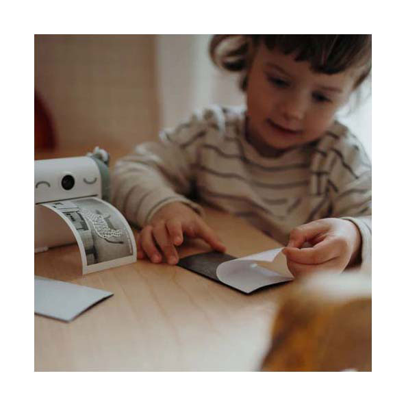 Papier photo autocollant blanc Kidywolf Kidyroll pour Kidyprint - Lot de 5