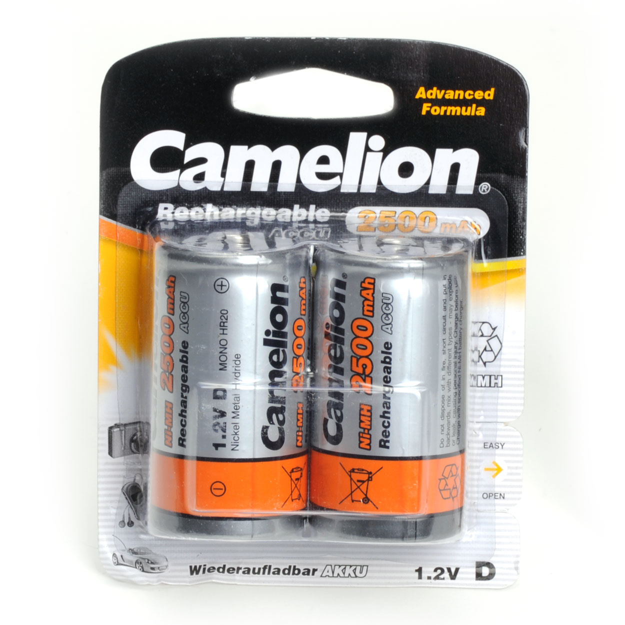 Camelion R20 D Batterijen Oplaadbaar, 2st