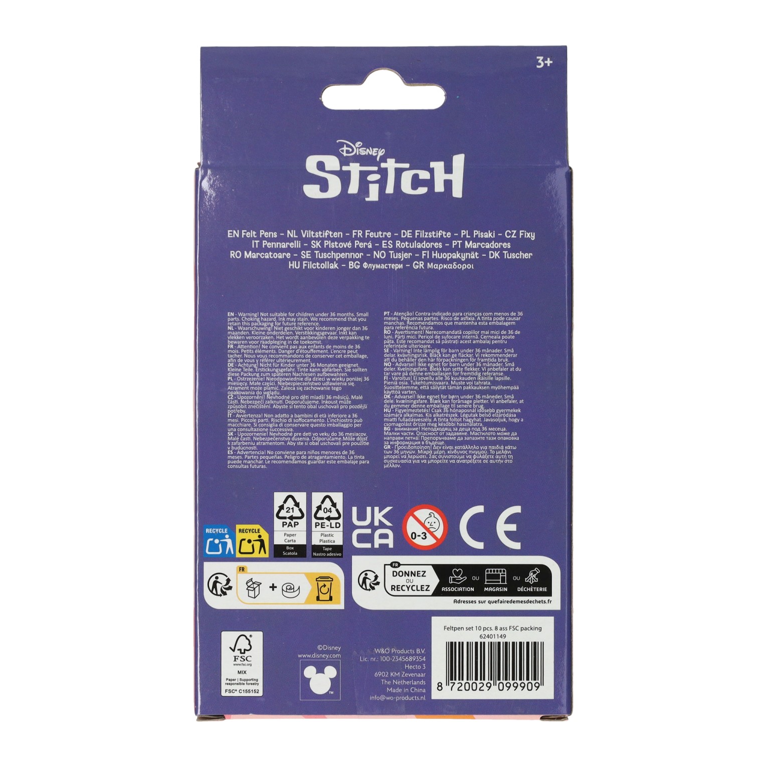 Feutres Stitch - 10 pièces