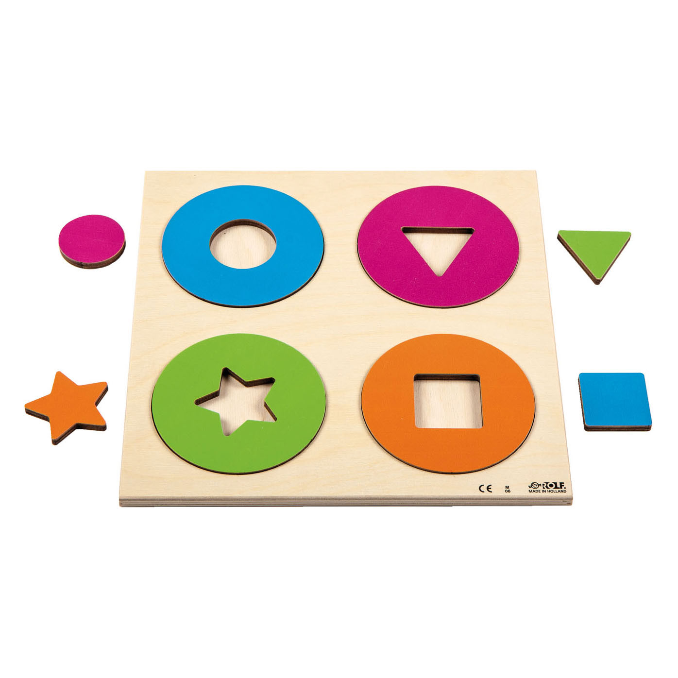 Rolf Relief - Puzzle Découvrez les cercles et les formes de couleur, 8 pcs.
