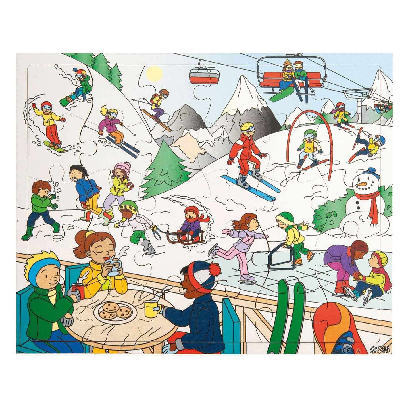 Rolf - Puzzle en bois Sports d'hiver, 30e.