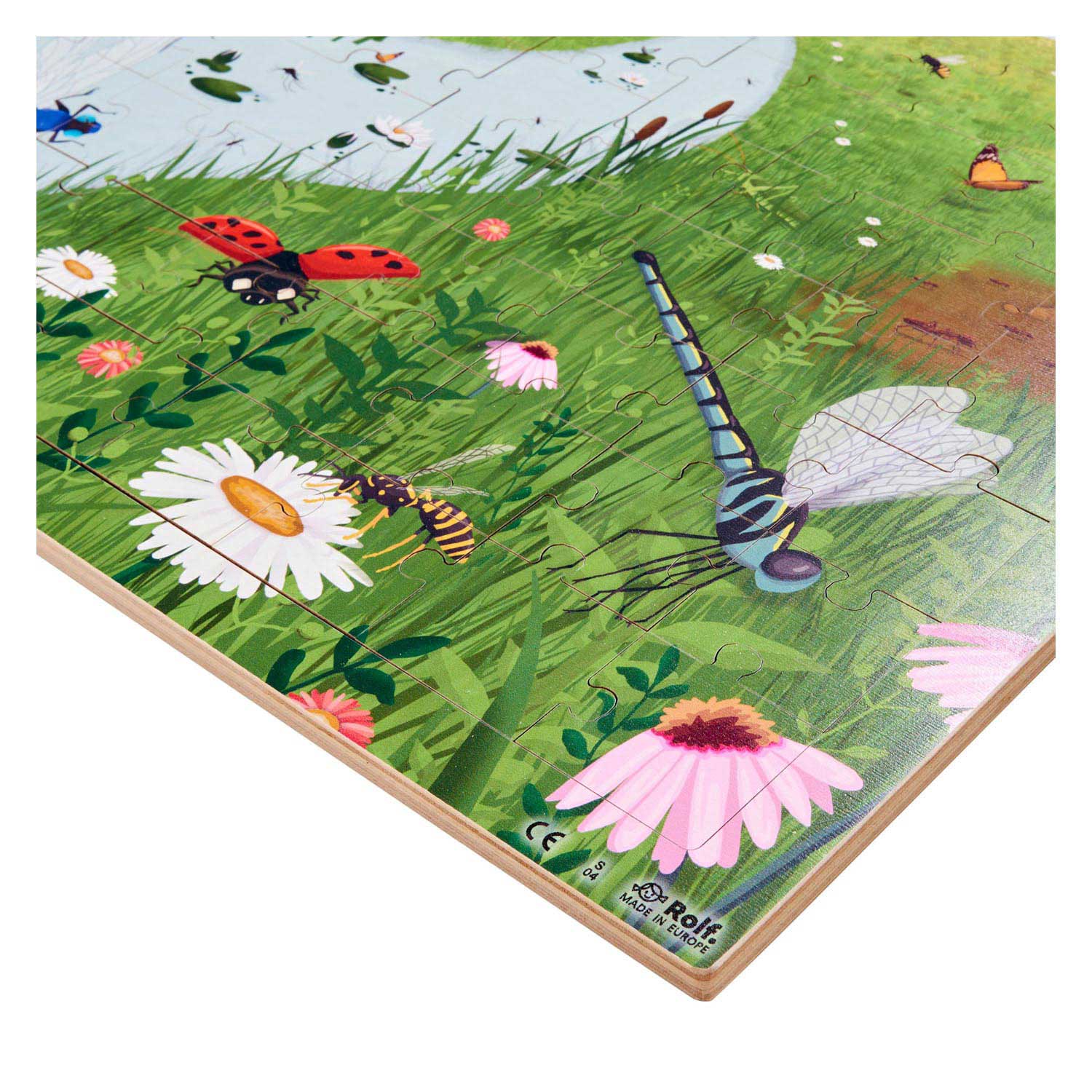 Rolf - Puzzle en bois Jardin d'insectes, 72 pcs.