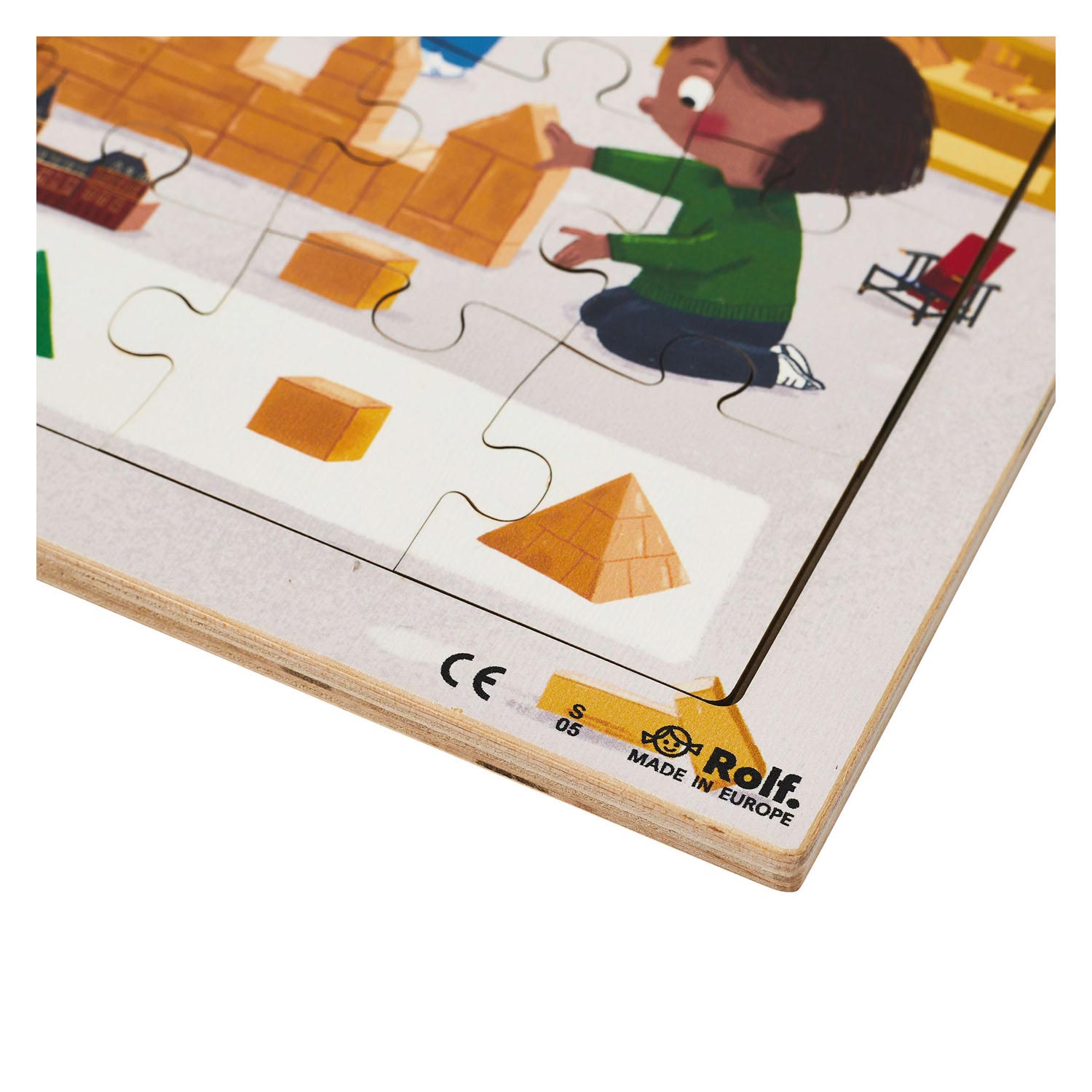 Rolf - Série de puzzles à tiges en bois, lot de 3