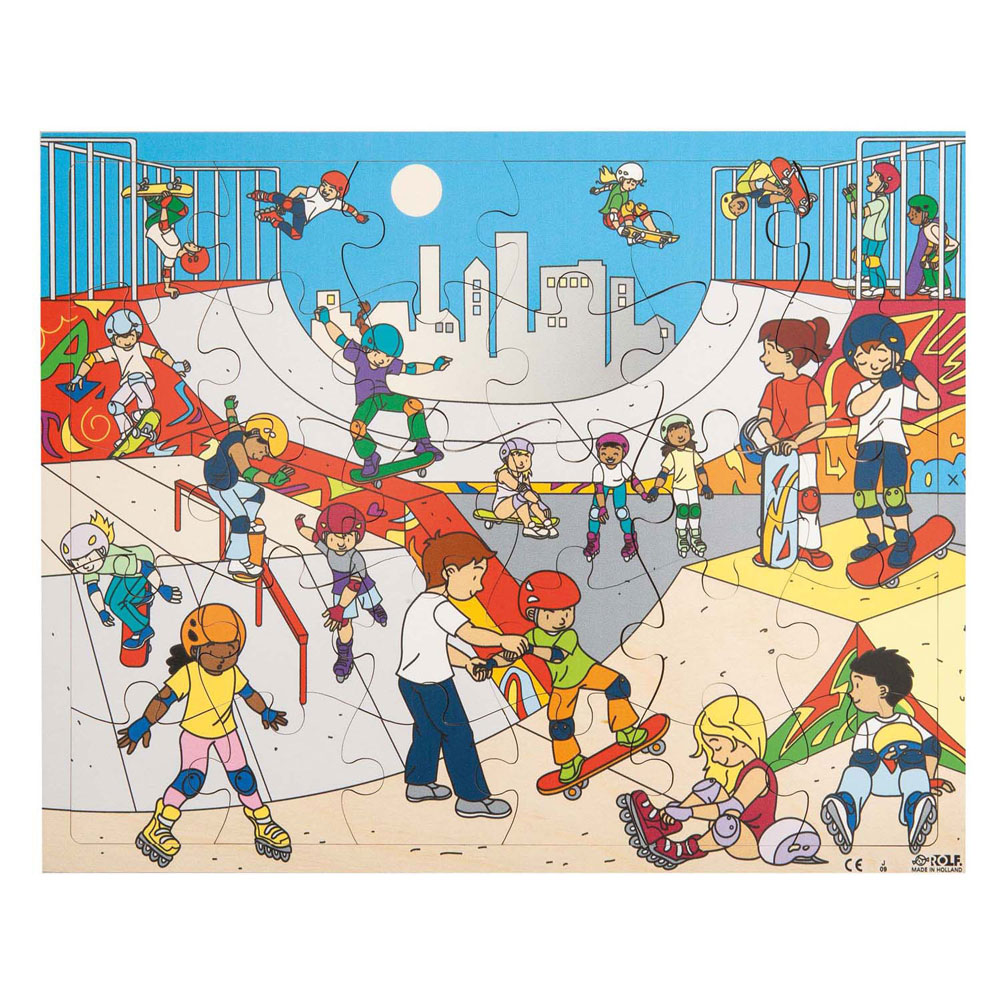 Rolf - Houten Legpuzzel Skaten - 30st.