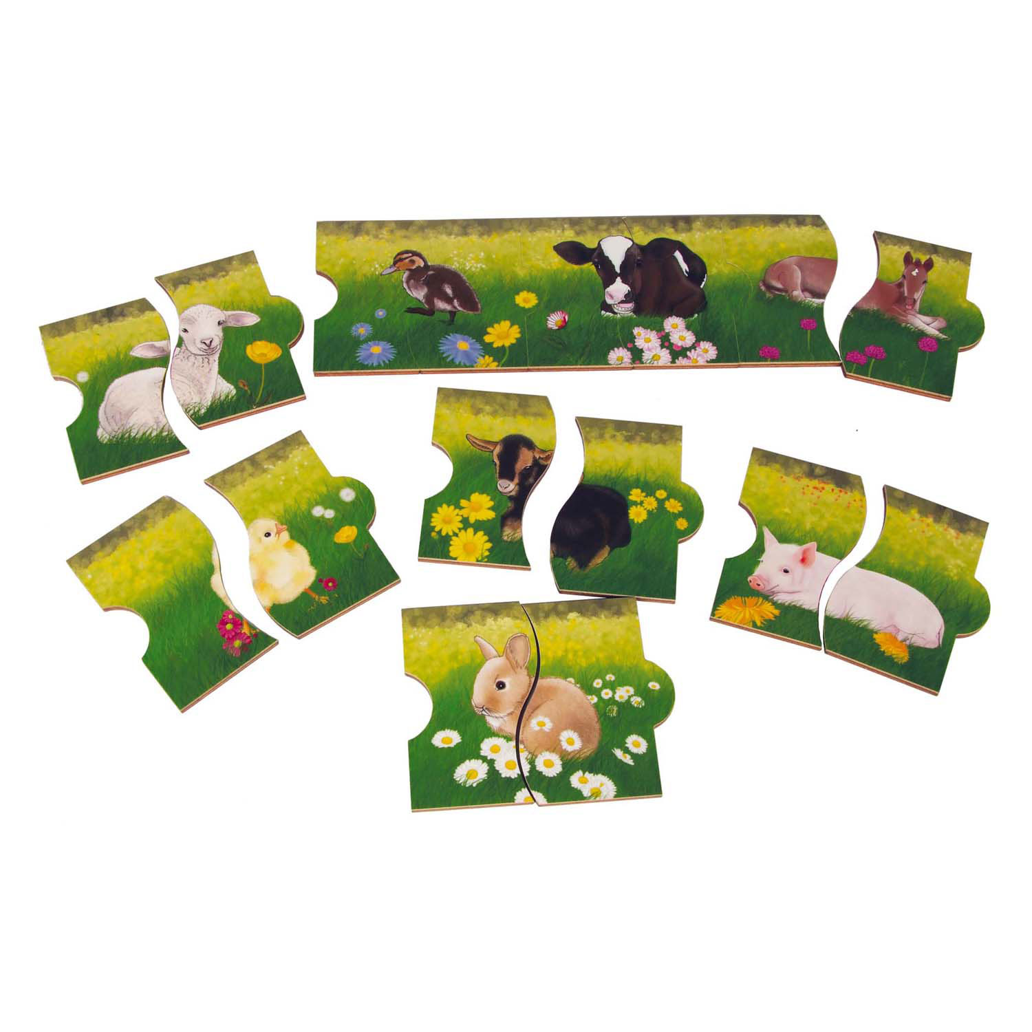 Rolf - Holzbodenpuzzle ohne Ende Frühlingstiere