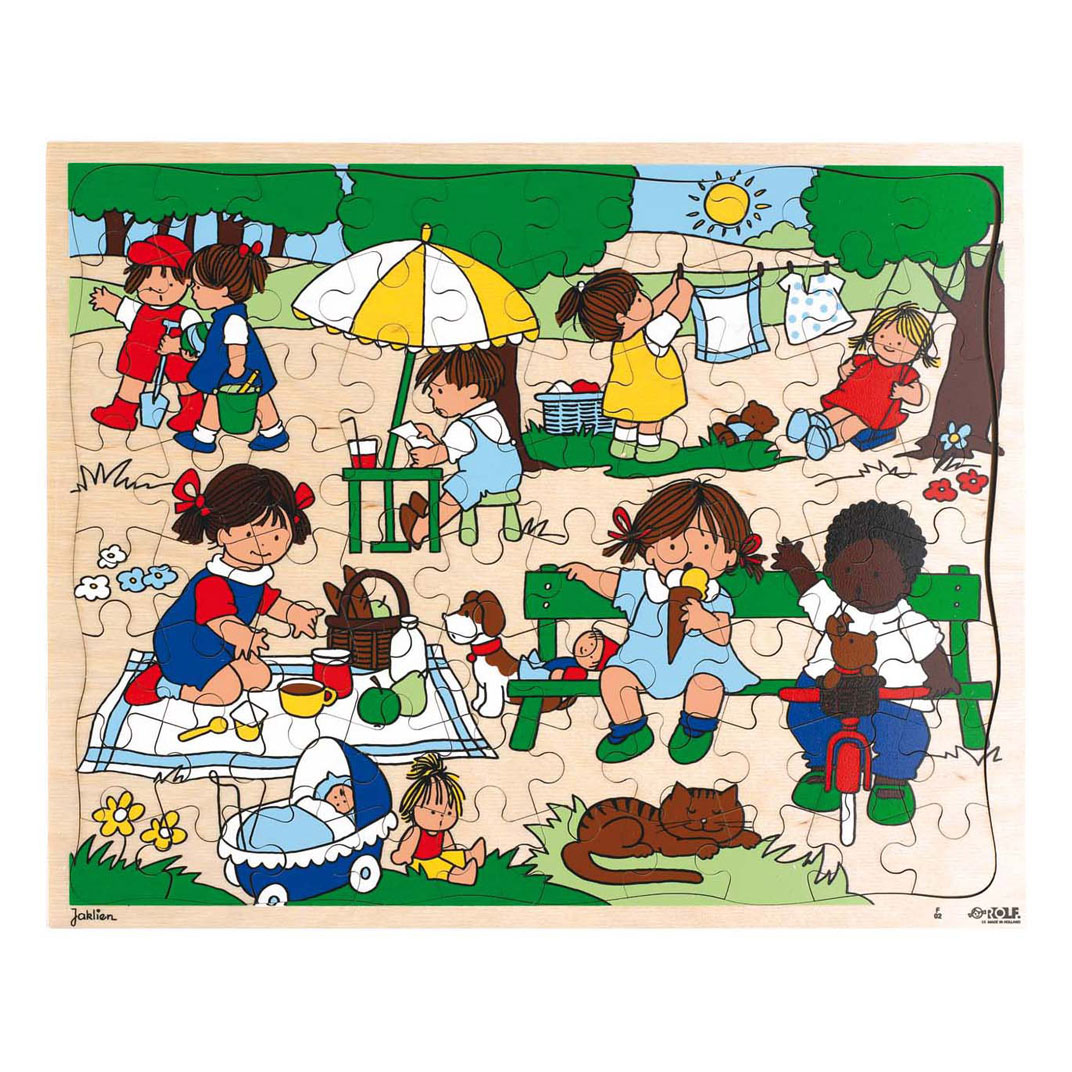 Rolf - Puzzle en bois Été - 80 pièces.
