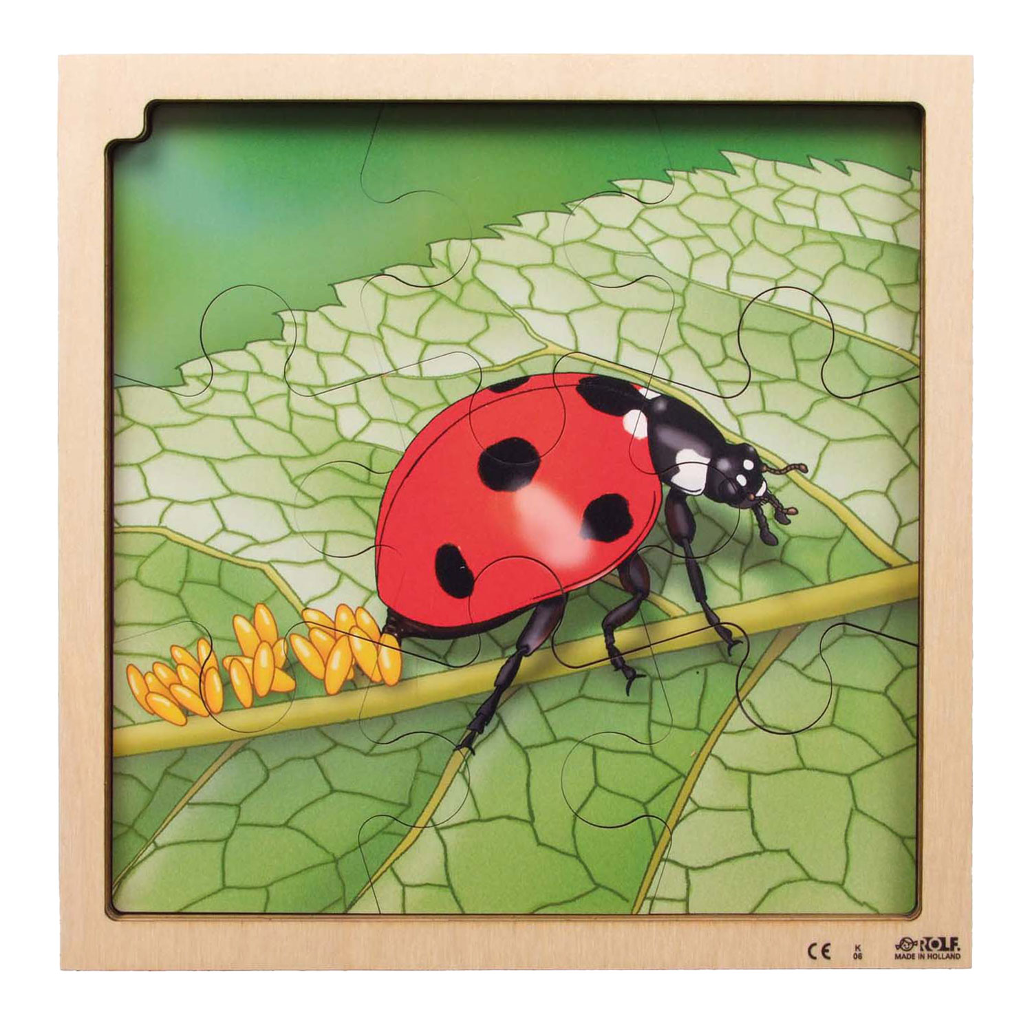 Rolf - Groei en 4 Lagenpuzzel Lieveheersbeestje - 86st. Rolf - Groei en 4 Lagenpuzzel Lieveheersbeestje - 86st.