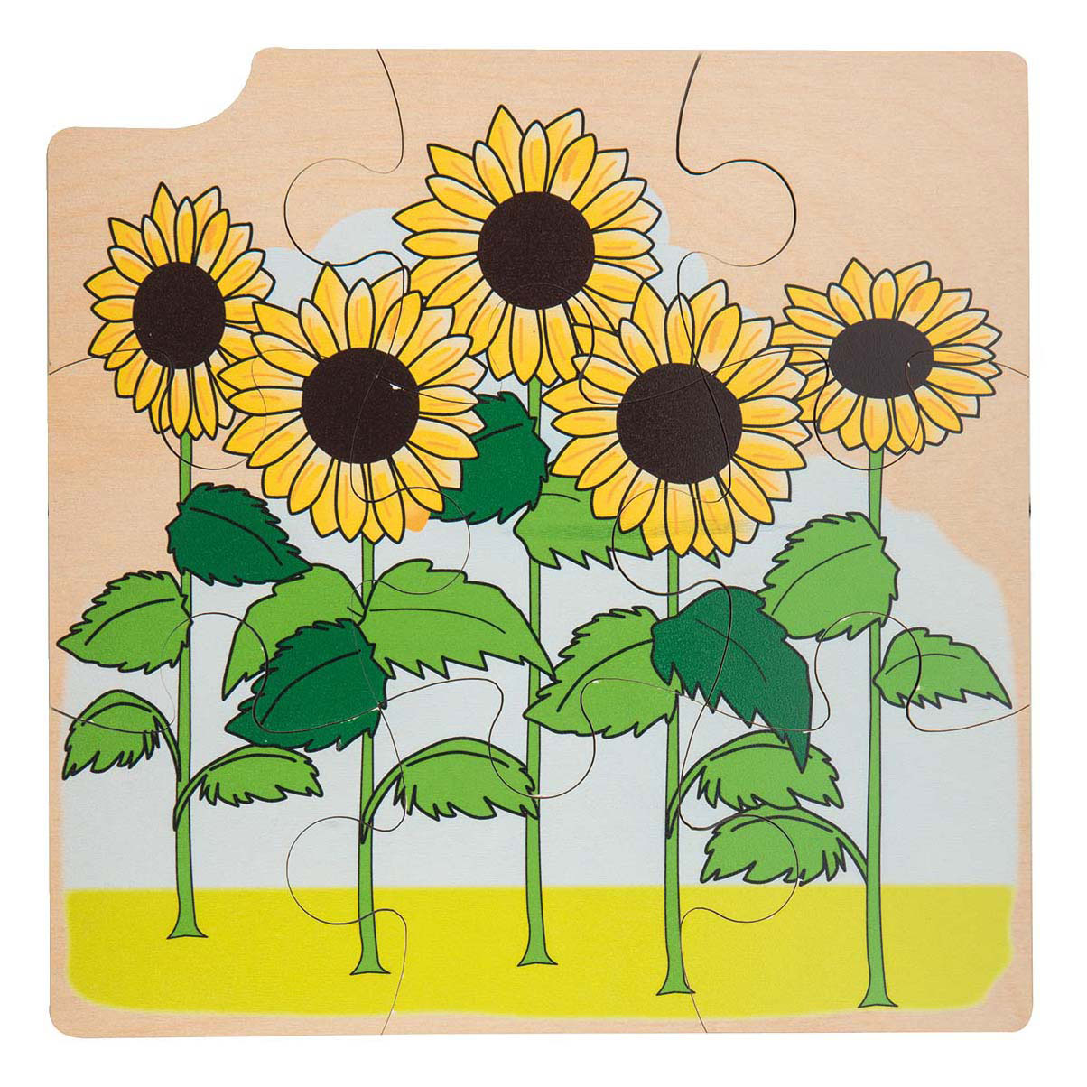 Rolf - Groei en 4 Lagenpuzzel Zonnebloem - 36st. Rolf - Groei en 4 Lagenpuzzel Zonnebloem - 36st.