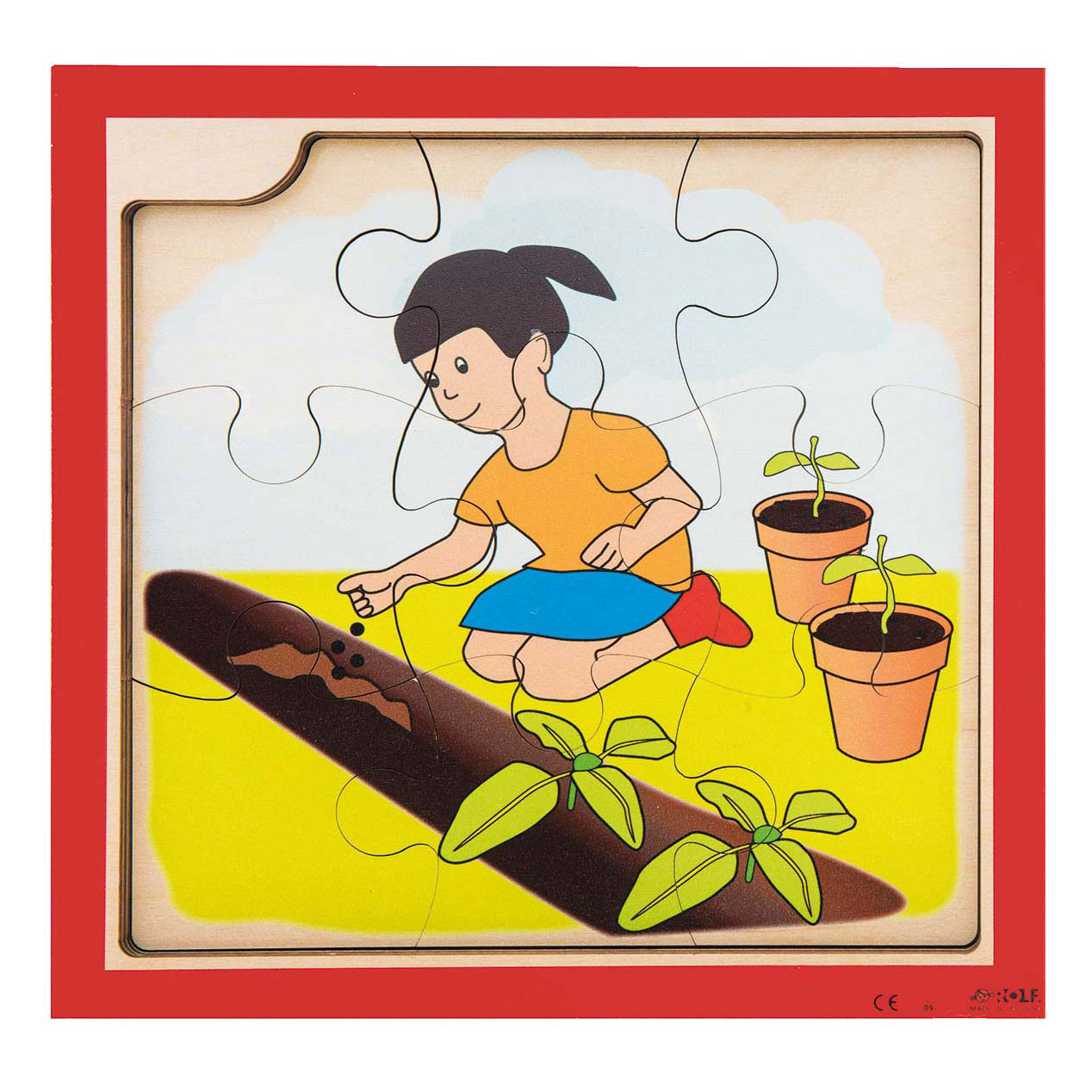 Rolf - Groei en 4 Lagenpuzzel Zonnebloem - 36st. Rolf - Groei en 4 Lagenpuzzel Zonnebloem - 36st.