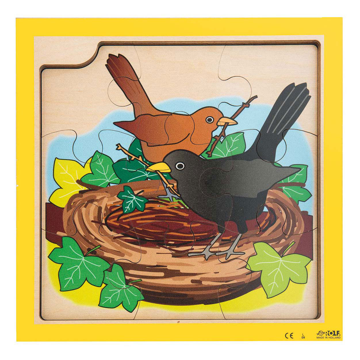 Rolf - Groei en 4 Lagenpuzzel Merel - 36st. Rolf - Groei en 4 Lagenpuzzel Merel - 36st.