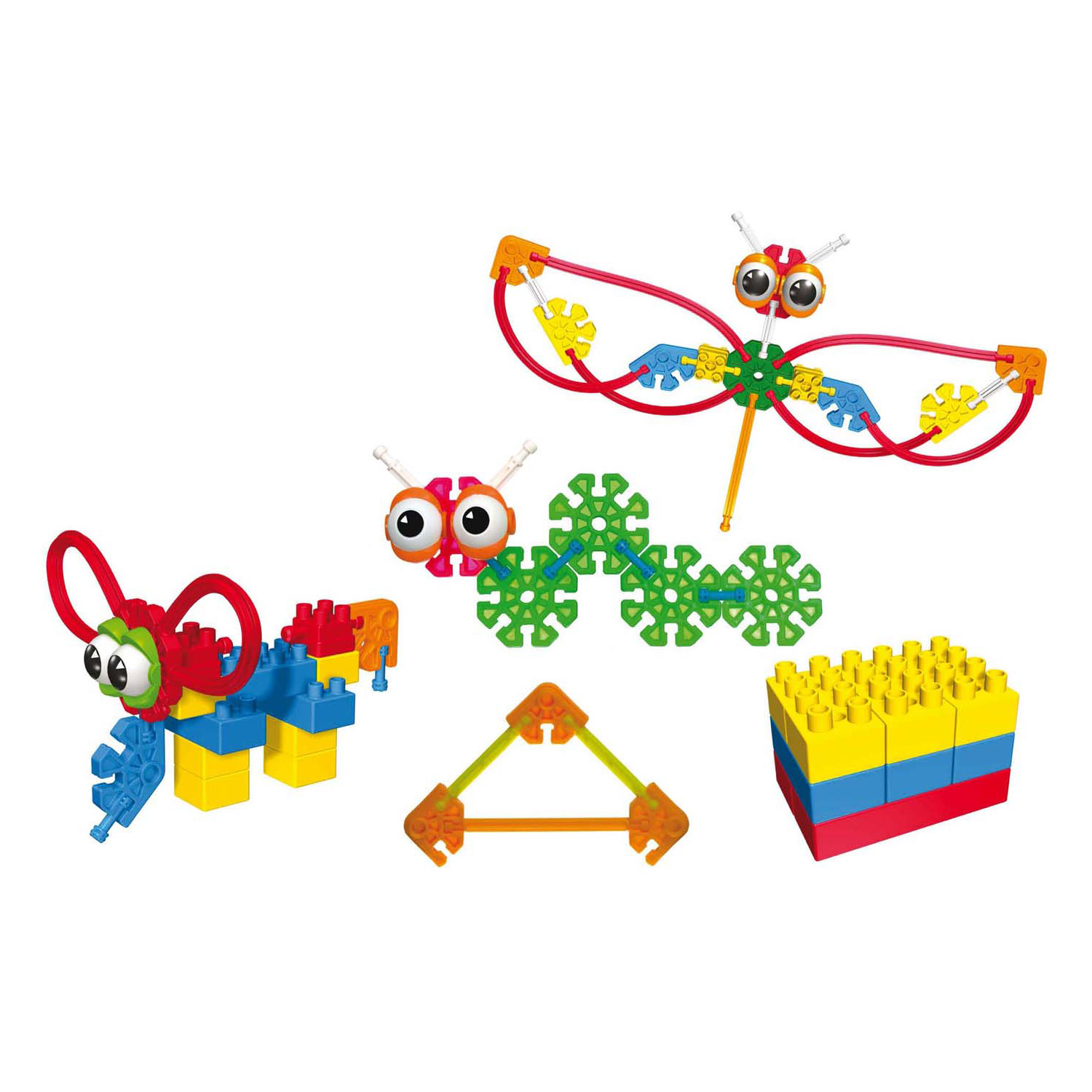 Kid K'Nex Schoolset met 22 Voorbeeldkaarten - 225dlg.