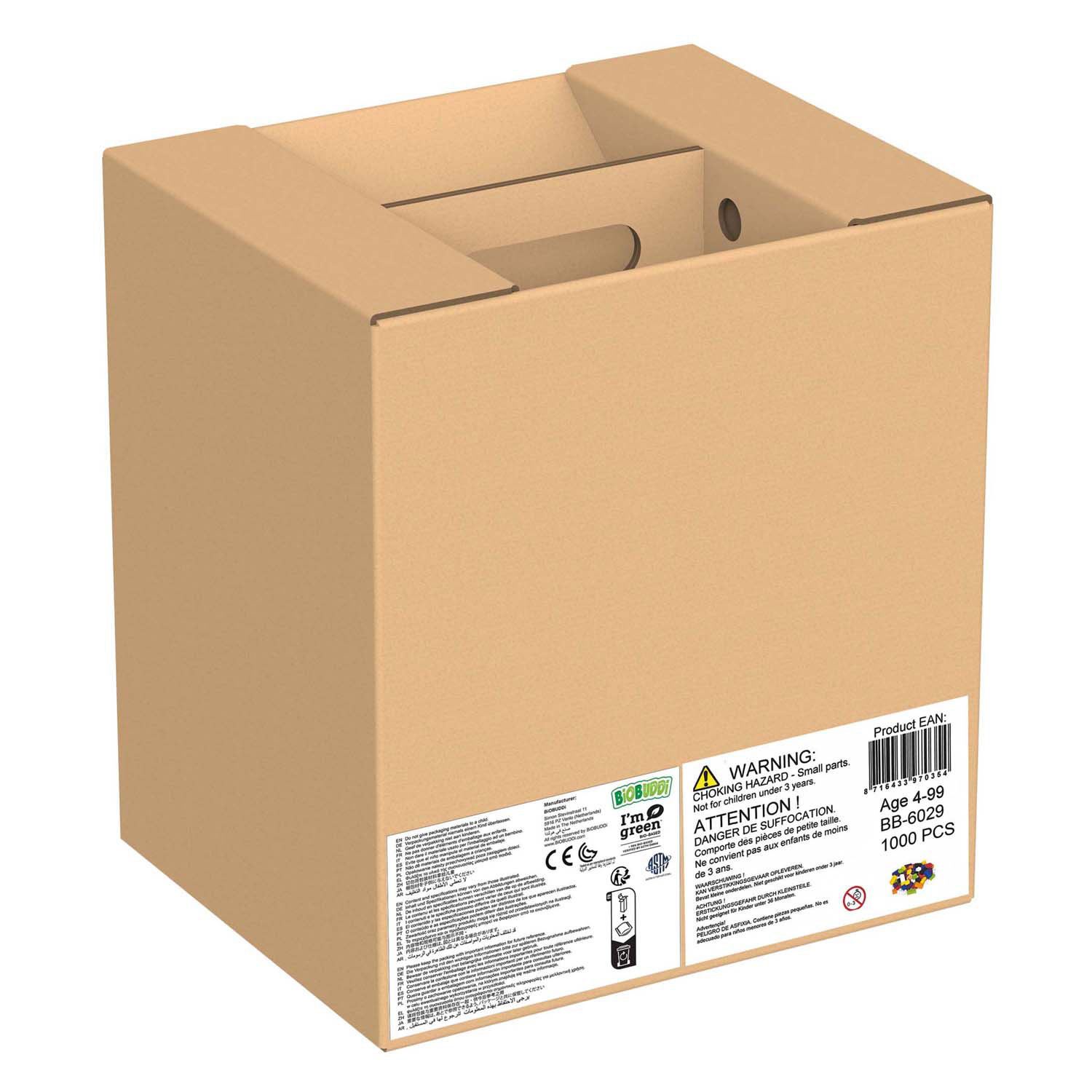 BiOBUDDi Education Small Bouwblokken - 1000dlg.