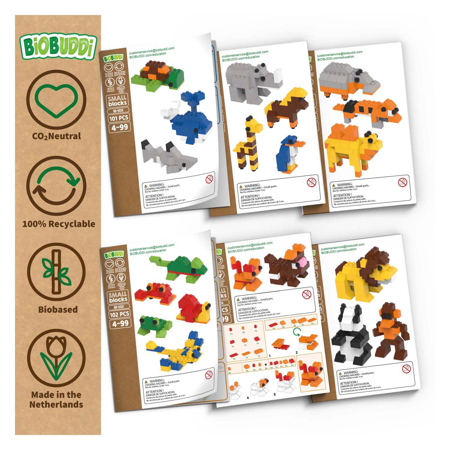BiOBUDDi Education Small Bouw je Dierenplaneet