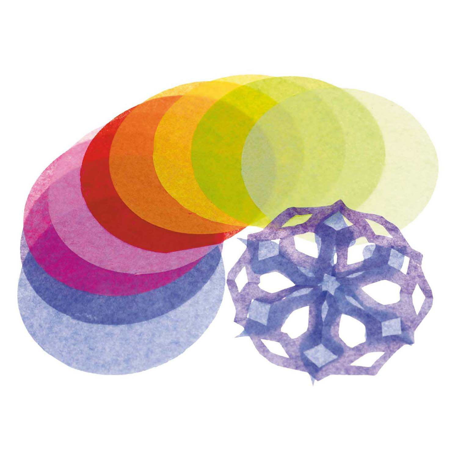 Papier de soie rond