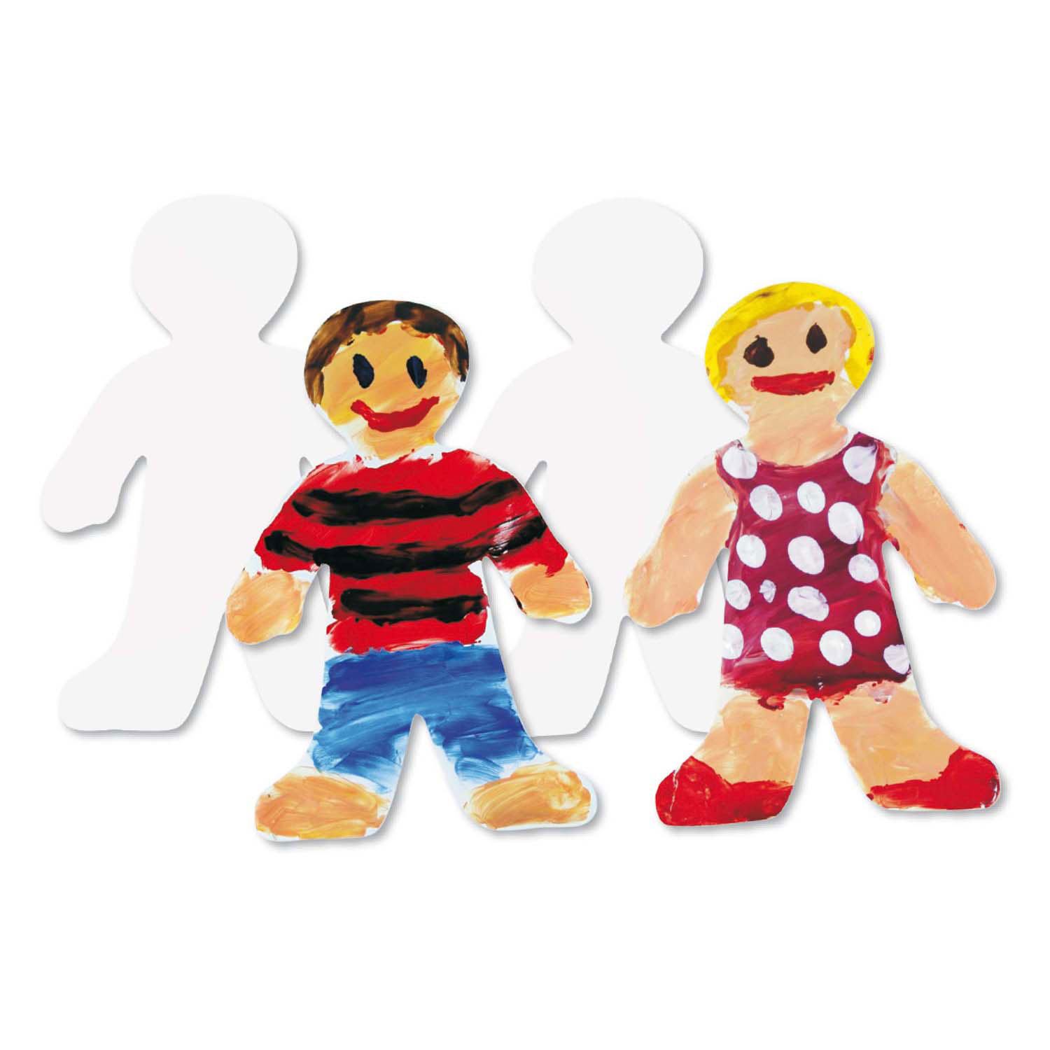 Figurine en carton Enfant Petit - 36pcs.