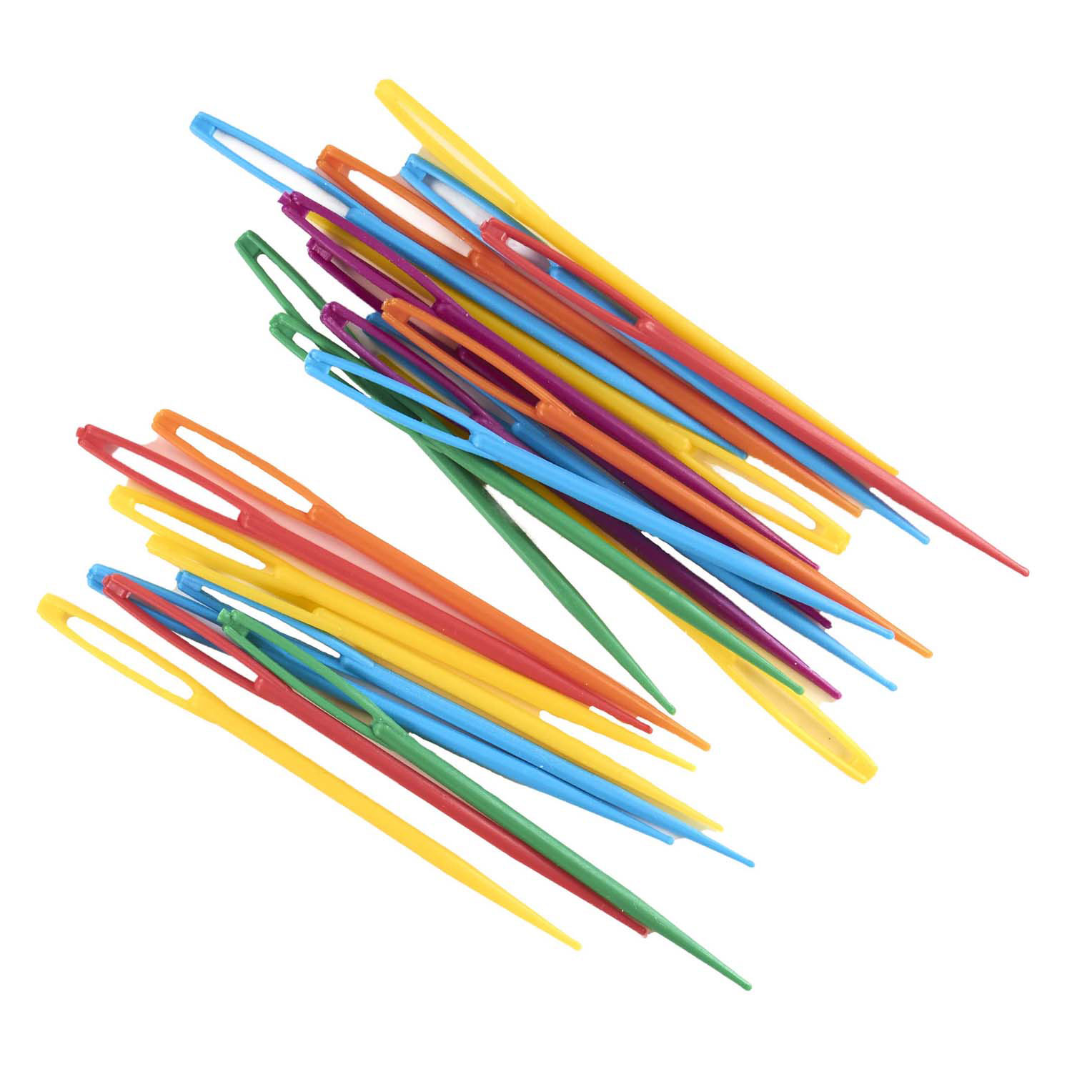 Fleurs tressées avec aiguille à broder 11,5 cm - 16 pièces.