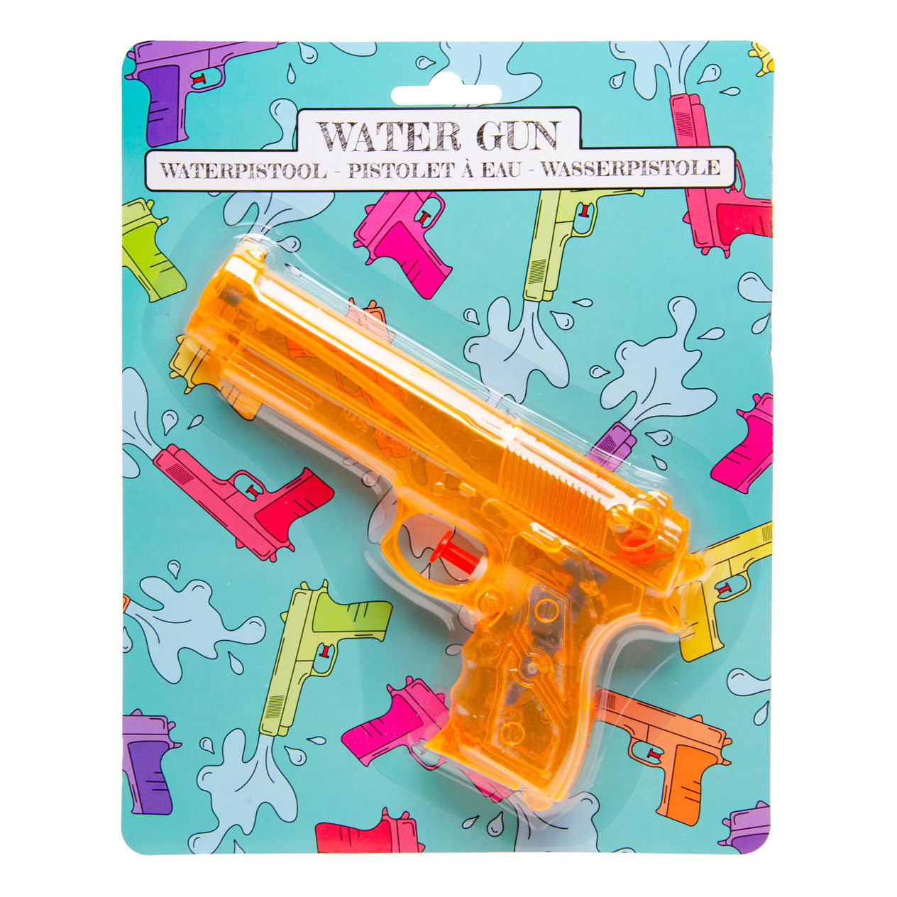 Pistolet à eau coloré, 16 cm