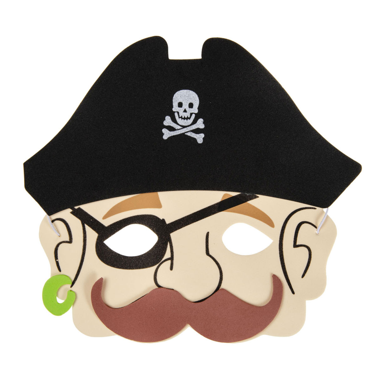 Masque en mousse pirate