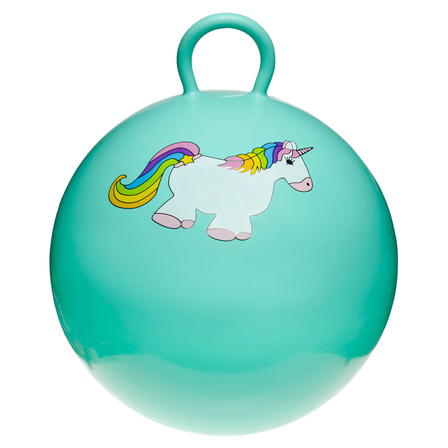1 Kinderhüpfball ca 46 cm Einhornmotiv Unicorn Kinder Hüpfball Springball 4744 