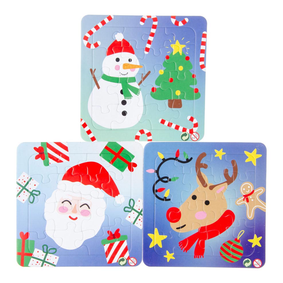 Mini Puzzeltje Kerst, 16st.