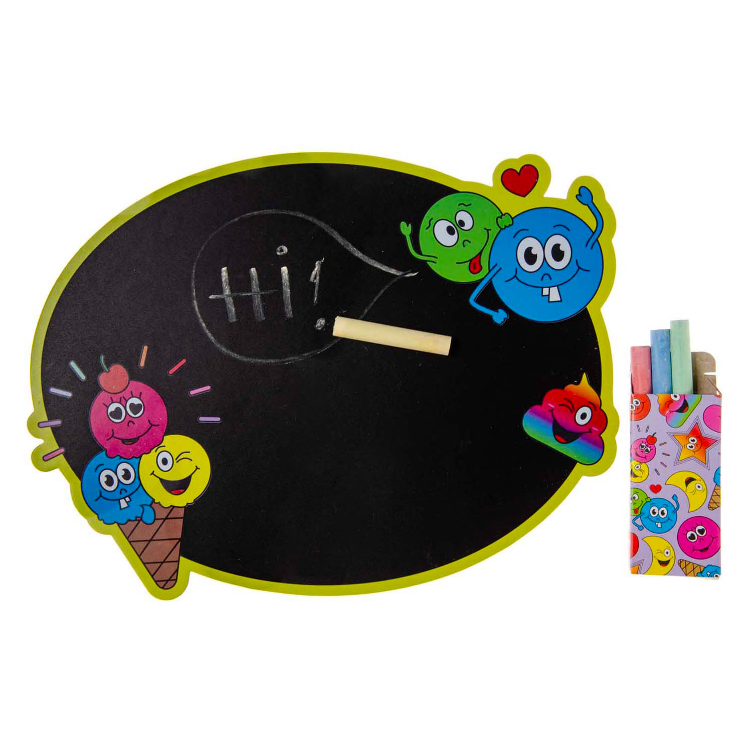 Tableau noir avec craie - Smiley Face