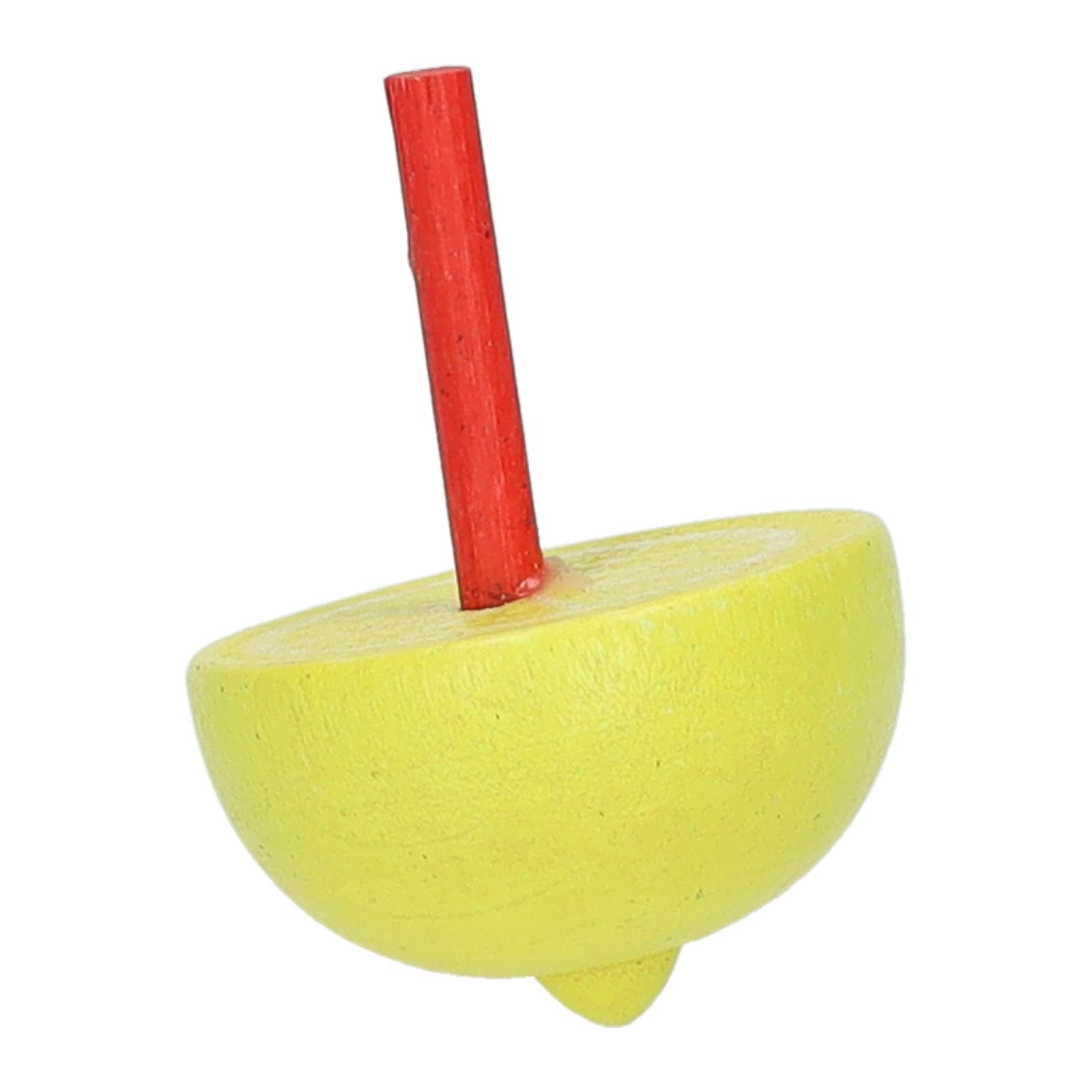 Toupie en bois sur le thème des fruits