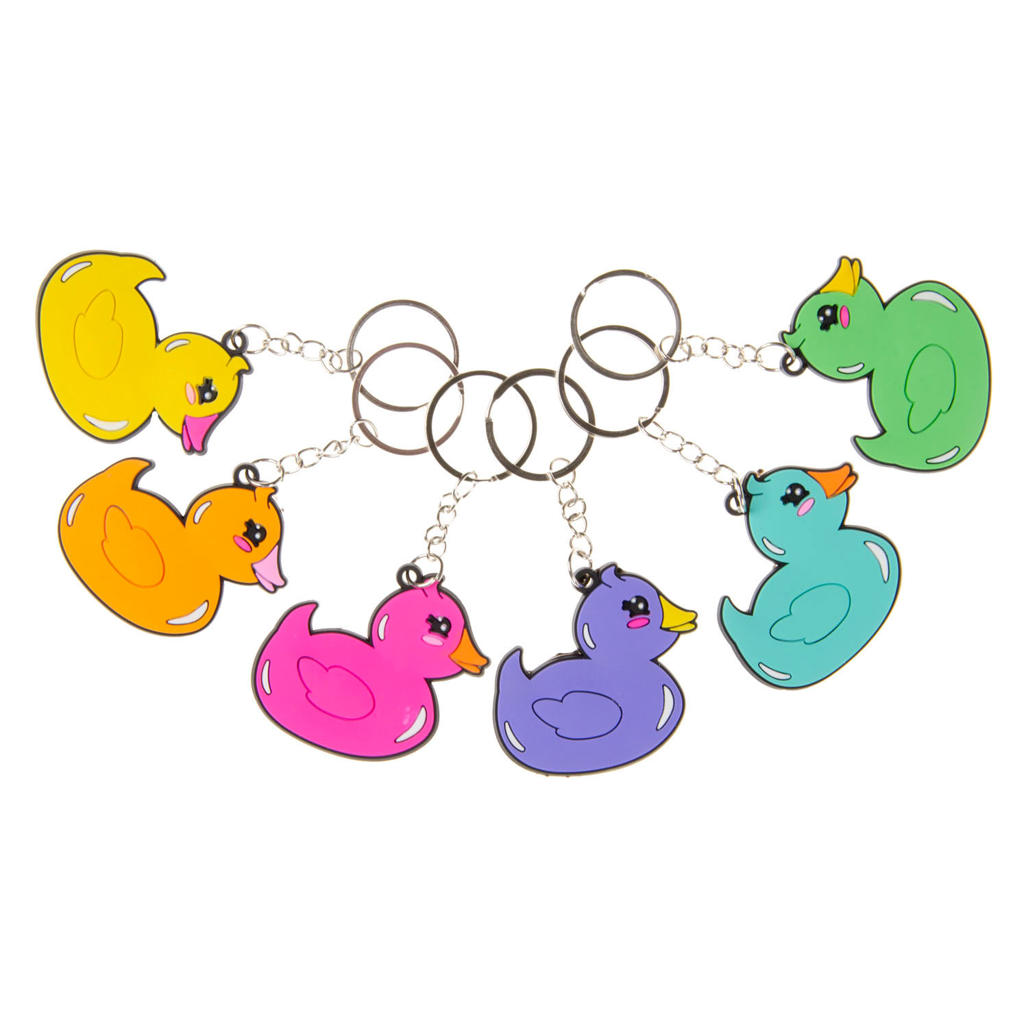 bunter Enten-Schlüsselanhänger