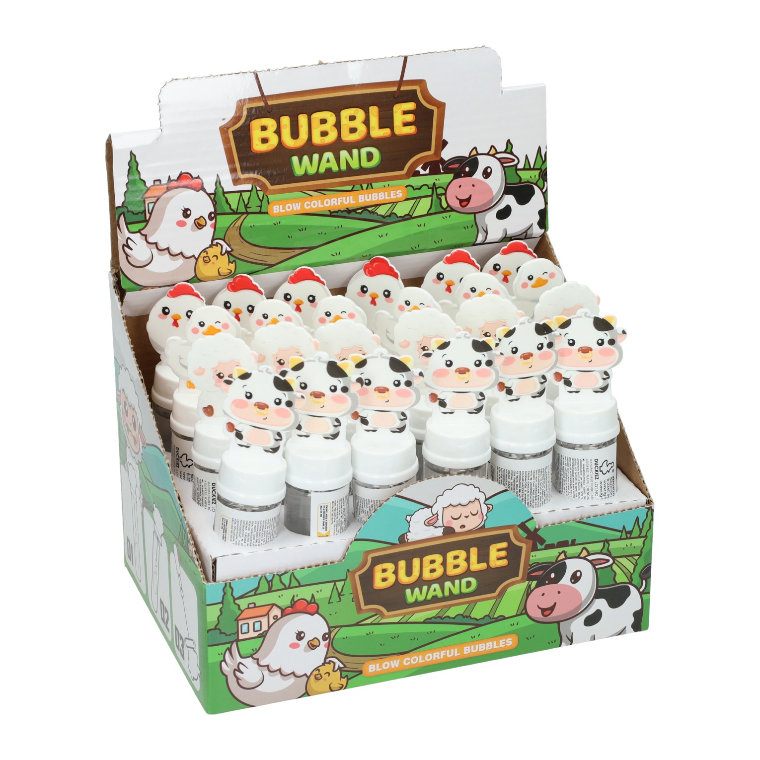 Boerderijdieren Bellenblaas Mini - 24st.